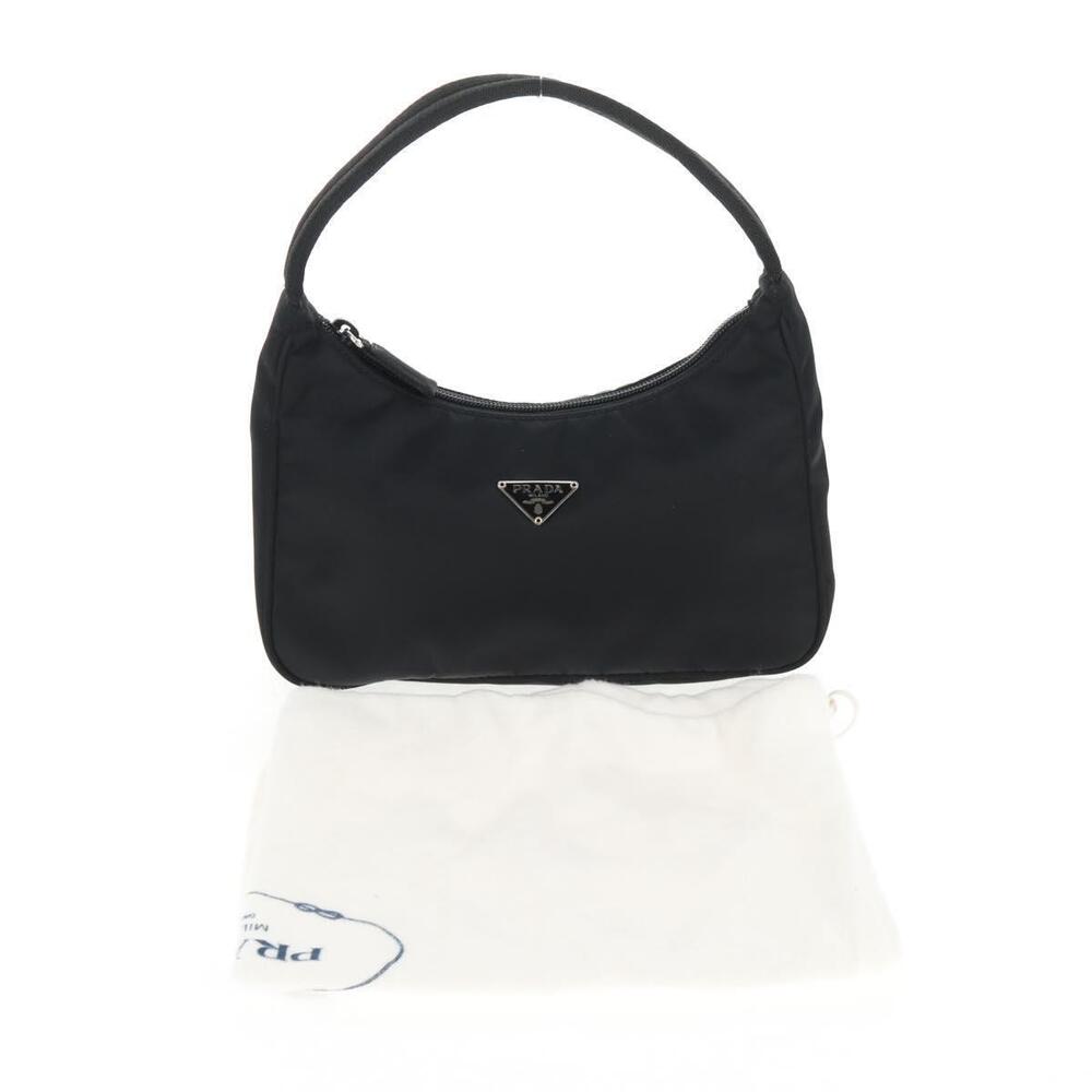 PRADA Hand Bag Nylon Black Silver Auth 145021V - Picture 12 of 16